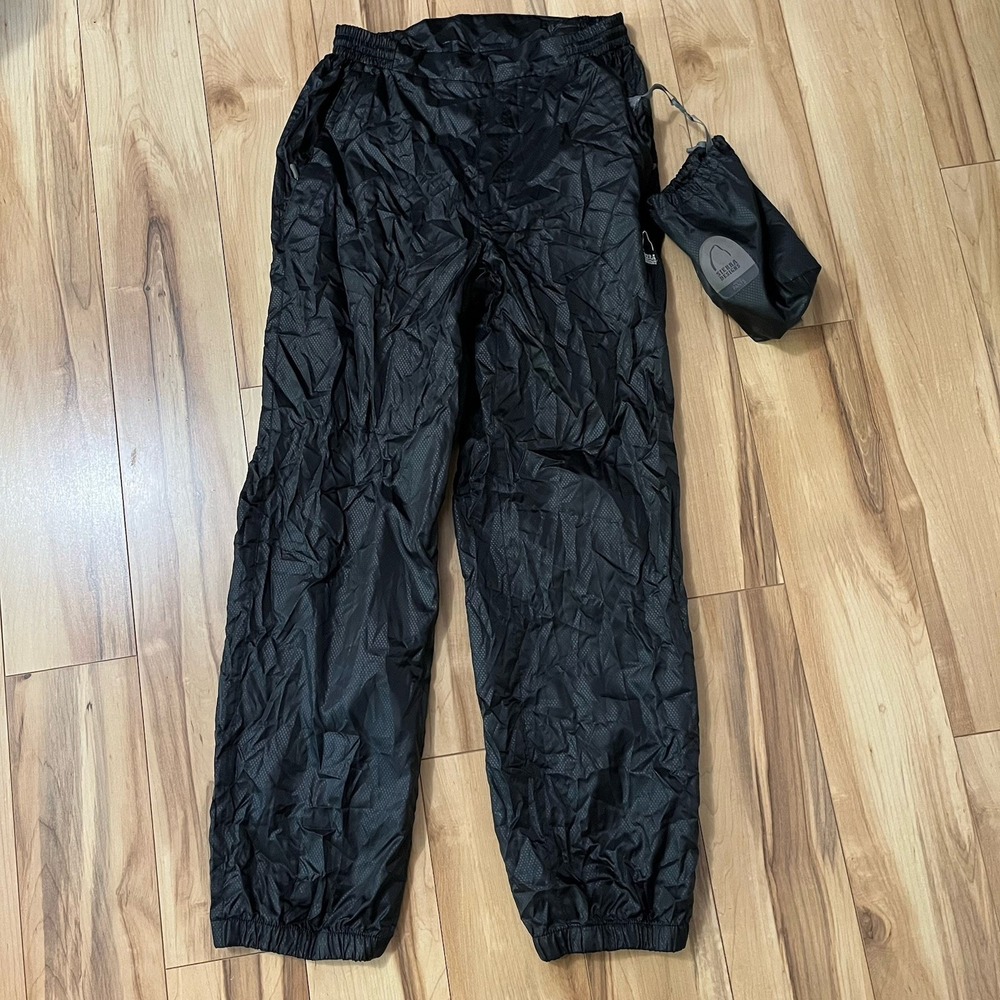 Men's Sierra Designs Windproof Packable Pants Sz. S Gorpcore Elastic Waist Hike